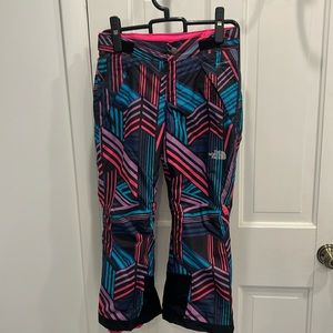 North Face Girls Ski or Snow pants size small 7/8